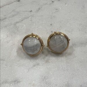 Julie Vos Elegant Gold and Silver-Toned Earrings